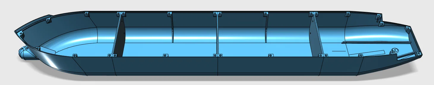 Thân tàu (Ship Hull) dài 80cm - Image 7