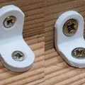 Tay đỡ chữ L bo tròn, lỗ countersunk tùy chỉnh (.scad) - Thumbnail 1