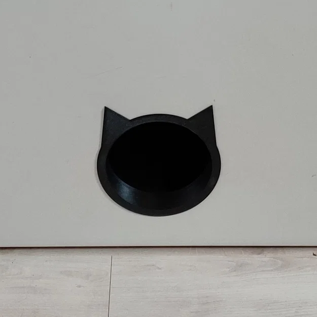 Cửa mèo dạng tròn (Cat door / Cat flap) không cần ốc - Image 2