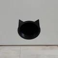 Cửa mèo dạng tròn (Cat door / Cat flap) không cần ốc - Thumbnail 2