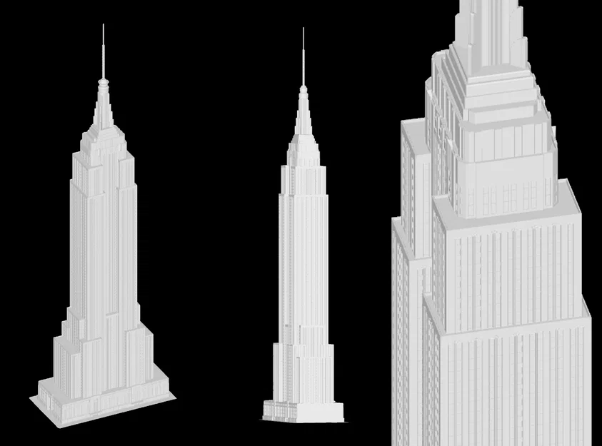 Mô hình 3D Empire State Building - Tòa nhà kiến trúc biểu tượng - Image 1