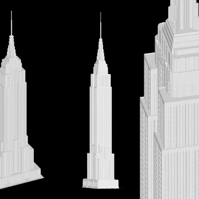 Mô hình 3D Empire State Building - Tòa nhà kiến trúc biểu tượng