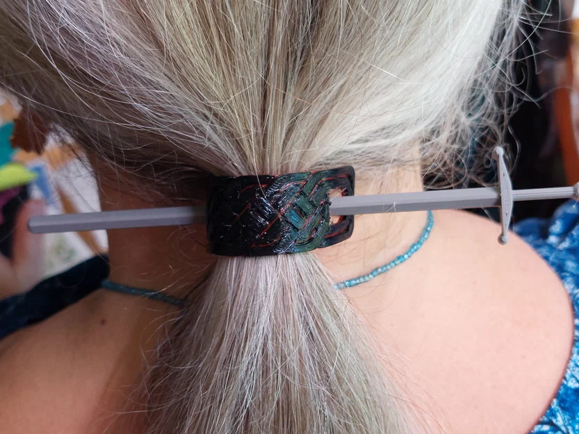 Kẹp tóc nút thắt Celtic (Celtic knot hair clip) - Image 1