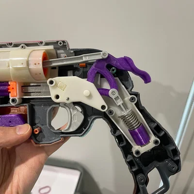 Búa Nerf Hammershot vẽ lại: extended draw và hammer face
