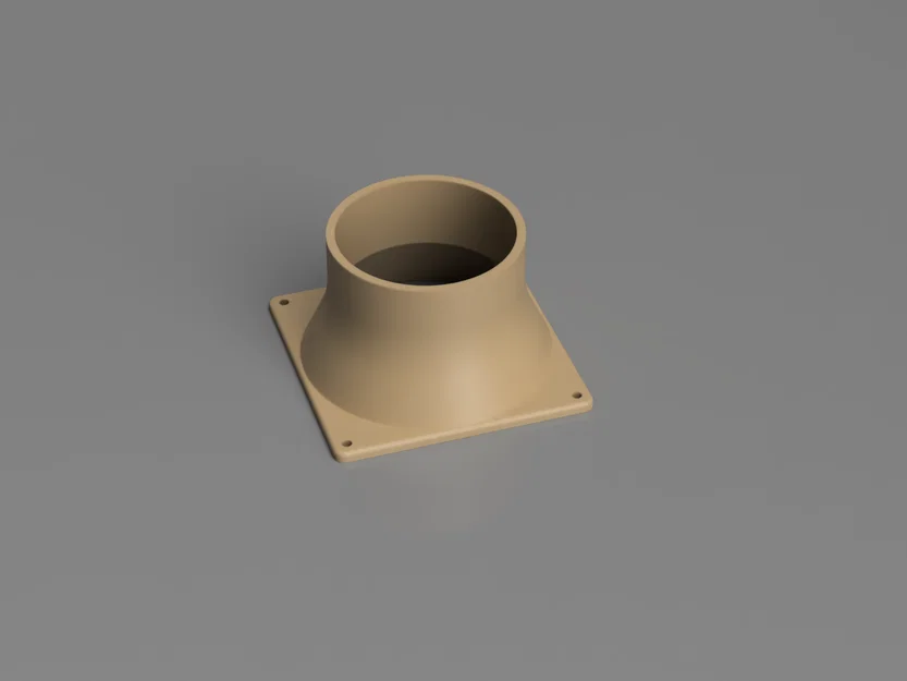 Adapter nối quạt 120mm sang ống gió 4 inch - Image 1