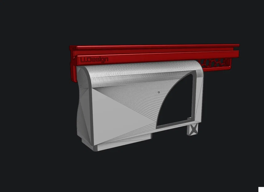 U.Design - Ngàm gắn LED cho quạt hông Creality K1 - Image 3