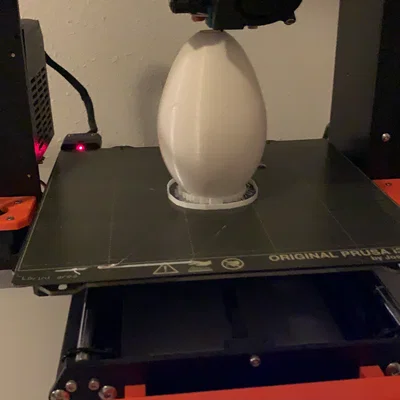 Mô hình quả trứng rỗng in 3D cực xinh - Print-in-place