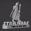 Mô hình 3D nhân vật Mandalorian kèm bệ đỡ biến hình độc đáo - Thumbnail 2