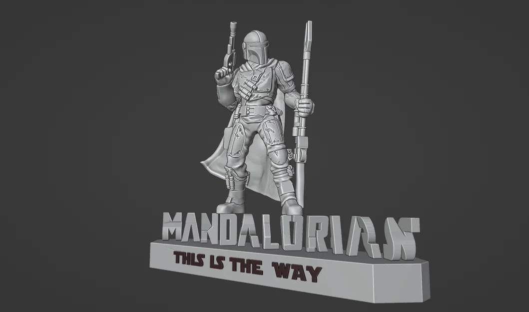 Mô hình 3D nhân vật Mandalorian kèm bệ đỡ biến hình độc đáo - Image 3