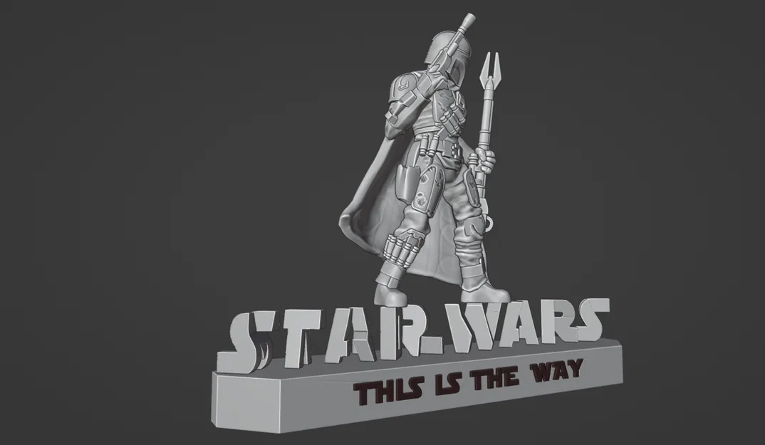 Mô hình 3D nhân vật Mandalorian kèm bệ đỡ biến hình độc đáo - Image 4
