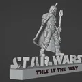 Mô hình 3D nhân vật Mandalorian kèm bệ đỡ biến hình độc đáo - Thumbnail 4