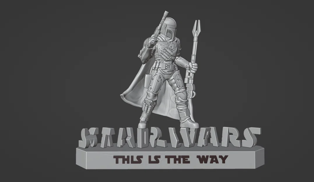 Mô hình 3D nhân vật Mandalorian kèm bệ đỡ biến hình độc đáo - Image 5