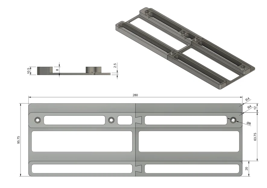 Thanh ray trượt hộp Stanley vào kệ IKEA TROFAST - Image 4