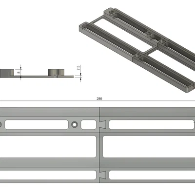 Thanh ray trượt hộp Stanley vào kệ IKEA TROFAST