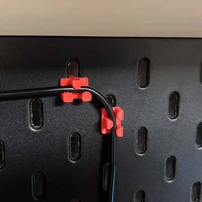 Bộ kẹp quản lý dây cáp cho bảng treo tường IKEA Skadis