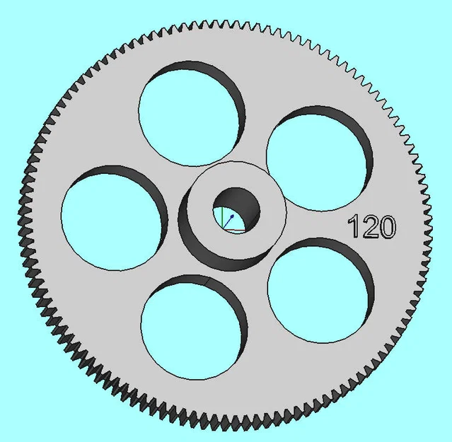 Bánh răng Zahnrad gear Z 120 cho Bernardo P600G - Image 1