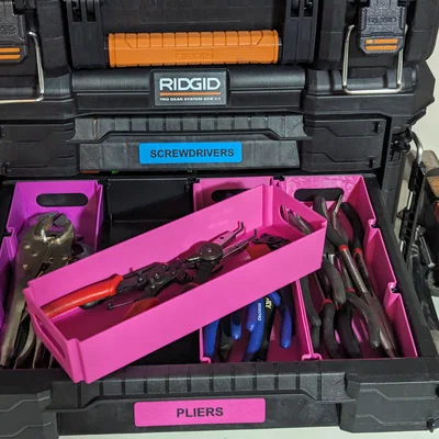 Vách ngăn, khay, nhãn & spool holder cho hệ Ridgid Pro Gear 2.0 Drawer