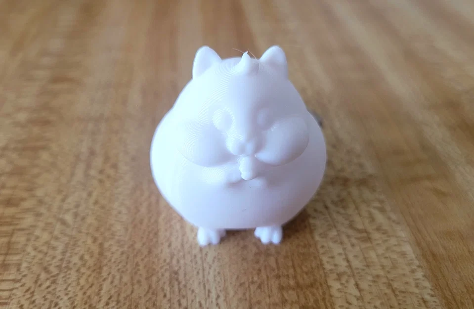 Móc khóa hình chuột Hamster béo dễ thương in 3D - Image 1