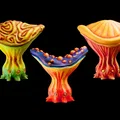 Cây trang trí tabletop: “Mushroom Set B2” (Alien Vegetation 55) - Thumbnail 1