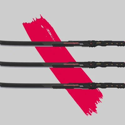 Ghostrunner TsuruGR-74 – Replica kiếm của Jack (STL/3MF)