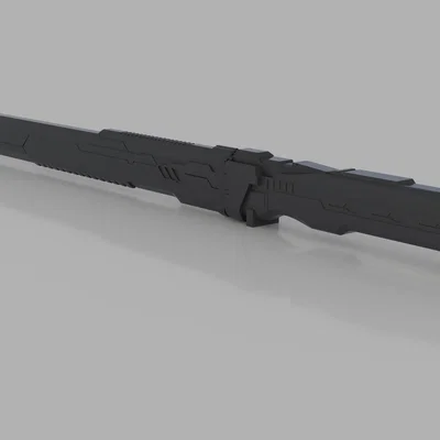 Ghostrunner TsuruGR-74 – Replica kiếm của Jack (STL/3MF)