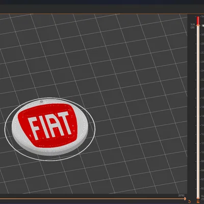 Móc khóa FIAT (FIAT key chain) - file in 3D