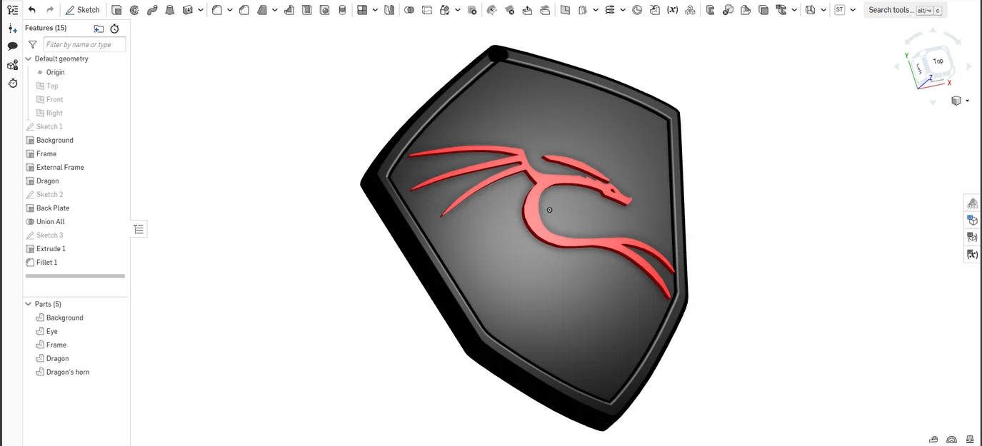 Móc khóa logo Kali Linux - Image 2