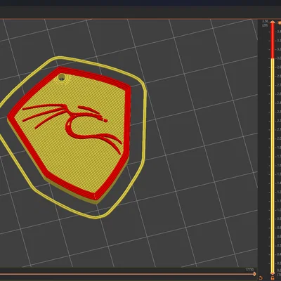 Móc khóa logo Kali Linux