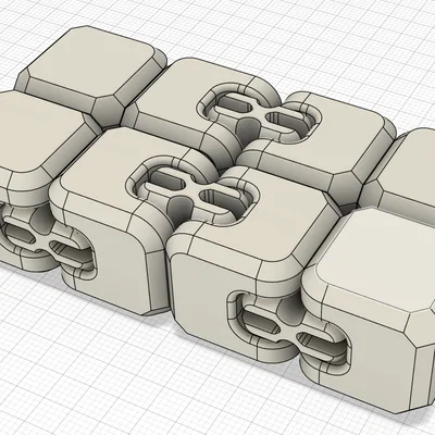 Mô hình đồ chơi giải tỏa căng thẳng Fidget Cube in 3D cực dễ