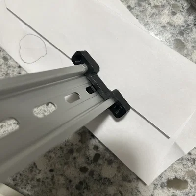 Kẹp Aluminum DIN Rail Clip