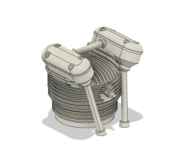 Engine cylinder thay thế cho 3dlabprint WACO YMF – 5 - Image 1