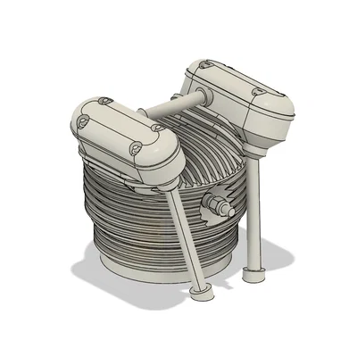 Engine cylinder thay thế cho 3dlabprint WACO YMF – 5