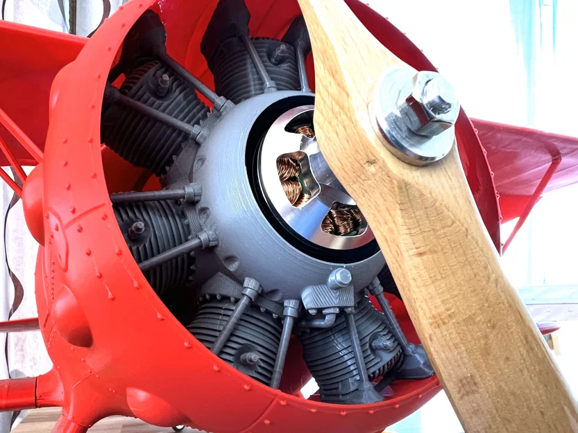 Engine cylinder thay thế cho 3dlabprint WACO YMF – 5 - Image 2