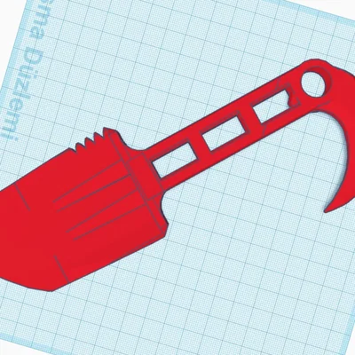 Mô hình Tactical Shovel V2 Claw in 3D - Dụng cụ sinh tồn giả lập