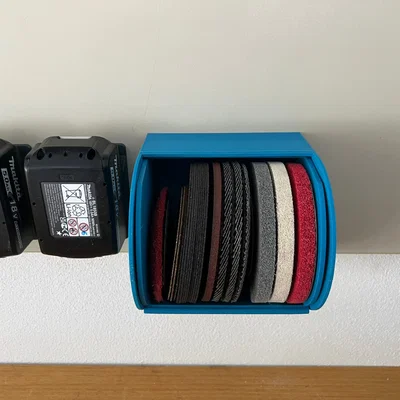 Hộp đựng đĩa mài 125mm gọn gàng cho xưởng cơ khí (Angle Grinder Storage)