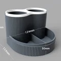 Khay Tổ Chức Bàn Làm Việc Vân Gân Hiện Đại (Modern Ribbed Desk Organizer) - Thumbnail 2