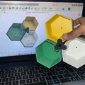 Bộ chậu cây lục giác (Hexagonal Pots) in 3D ghép nối thông minh - Thumbnail 2