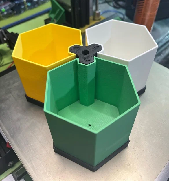 Bộ chậu cây lục giác (Hexagonal Pots) in 3D ghép nối thông minh - Image 3
