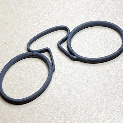 Kính kẹp mũi kiểu Pince-nez (Pinch Nose Clip on Glasses)