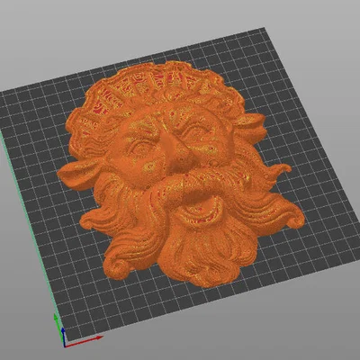 Mô hình trang trí treo tường khuôn mặt thần Zeus cực đẹp