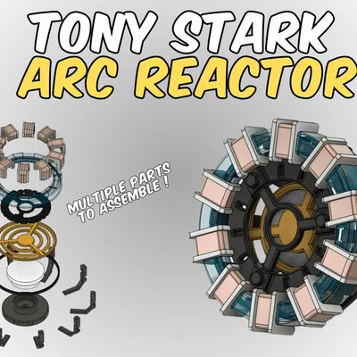 Mô hình Arc Reactor Iron Man: Tự in 3D đồ chơi Tony Stark cực chất