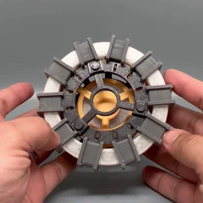 Mô hình Arc Reactor Iron Man: Tự in 3D đồ chơi Tony Stark cực chất