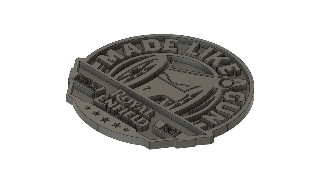 Mô hình logo Royal Enfield Legacy - In 3D trang trí đẳng cấp - Image 1