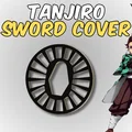 Mô hình 3D Tsuba (Khâu kiếm) Tanjiro cho Cosplay Demon Slayer - Thumbnail 1