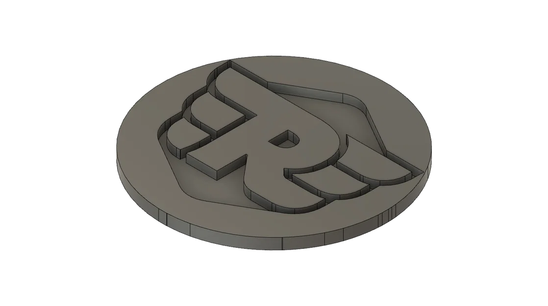 Mô hình logo Royal Enfield dạng tròn in 3D sắc nét - Image 1