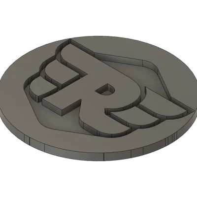Mô hình logo Royal Enfield dạng tròn in 3D sắc nét