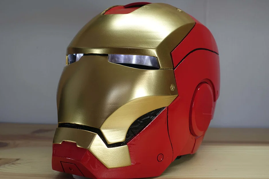 Phụ kiện in 3D lắp LED cho mắt mũ bảo hiểm Iron Man - Image 4