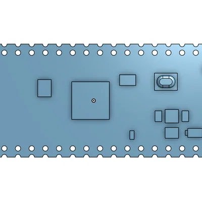 Mô hình 3D Raspberry Pi Pico - Hỗ trợ thiết kế case và dự án điện tử