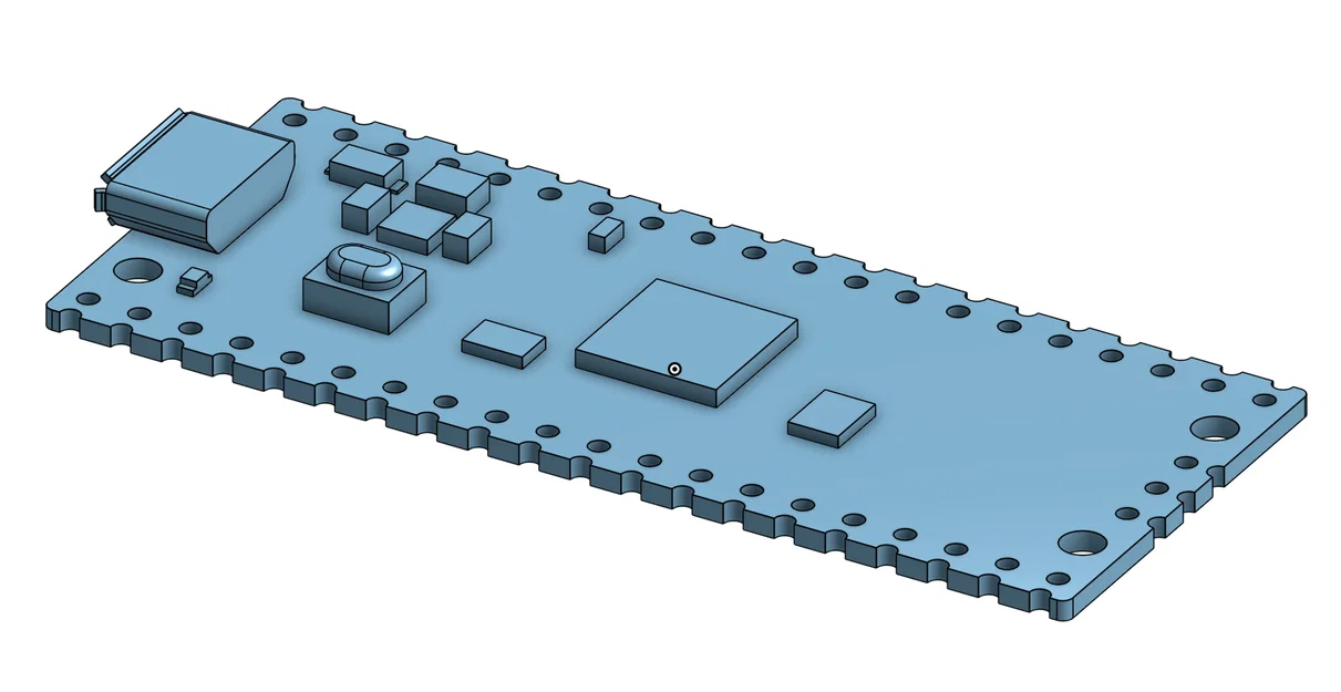 Mô hình 3D Raspberry Pi Pico - Hỗ trợ thiết kế case và dự án điện tử - Image 4