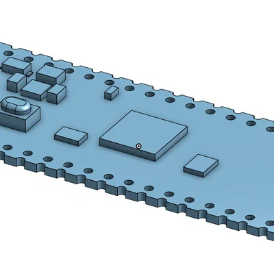 Mô hình 3D Raspberry Pi Pico - Hỗ trợ thiết kế case và dự án điện tử